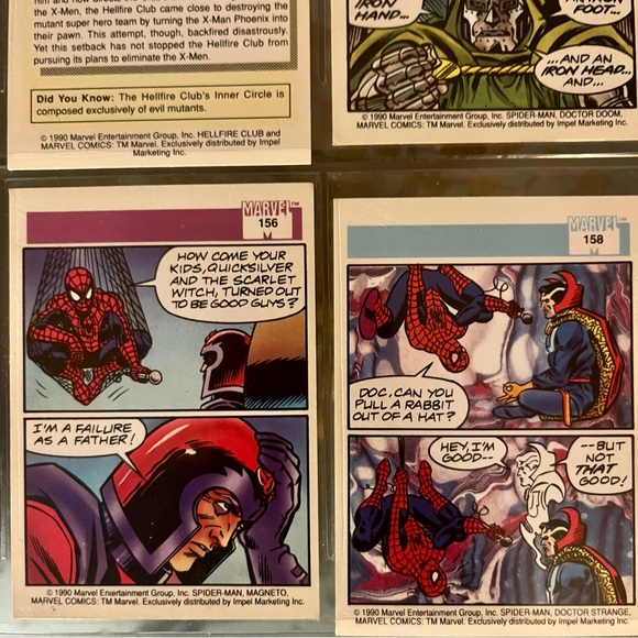 1990 Marvel Universe Comic Trading Cards - Picture 8 of 14
